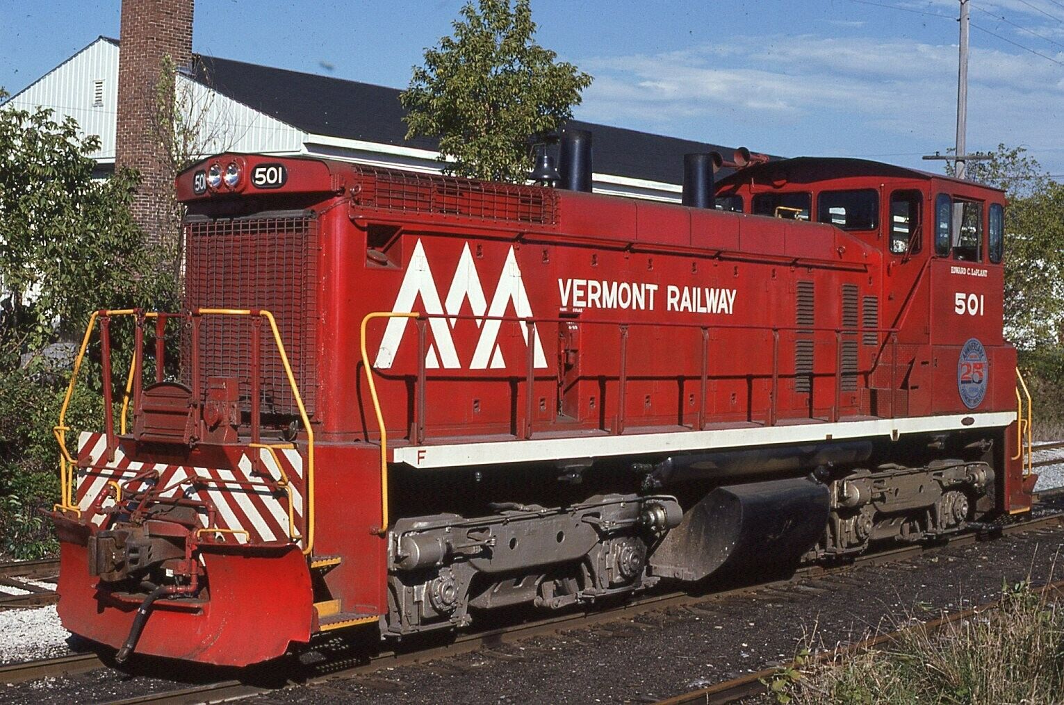 Original Train Slide Vermont Railway #501 09/1989 Rutland VT #28