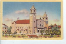 CJ-328 TX, Corpus Christi, Cathedral Linen Postcard South Texas Candy Co Publ picture