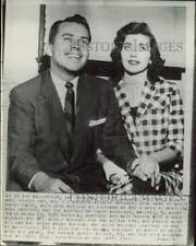 1955 Press Photo Hamilton Bud Westmore with actress Rosemary Lane - nei39578 picture