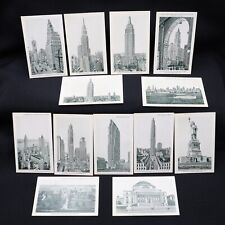 13 Irving Underhill 1930s New York City NYC Landmark Mini Print Cards 2 x 3-1/2 picture