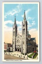 Roxbury MA-Massachusetts, Mission Church Vintage Souvenir Postcard picture