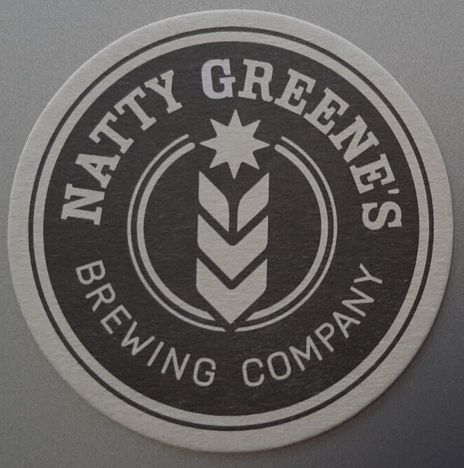 CRAFT BEER COASTER ONE Natty Greene's Brewing Co Greensboro 4