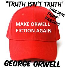 MAKE ORWELL FICTION AGAIN Rudy Giuliani TRUMP Parody EMBROIDERED George Orwell picture