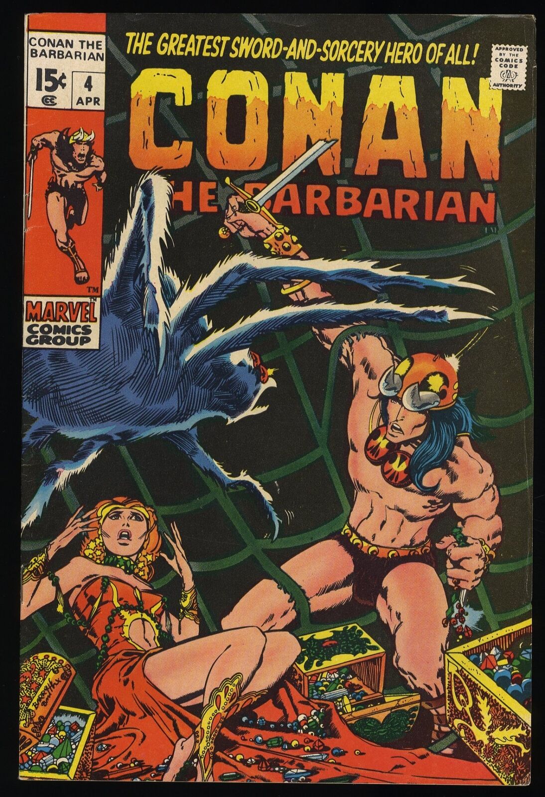 Conan The Barbarian #4 FN/VF 7.0 Barry Windsor-Smith Tower of the Elephant
