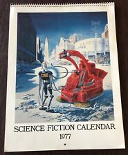 HTF CHARLES SCRIBNER'S SONS SCIENCE FICTION CALENDAR 1977 WITH ORIGINAL ENVELOPE picture