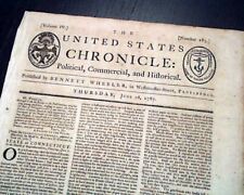 Daniel SHAYS' REBELLION John Hancock - Constitutional Convention 1787 Newspaper  picture