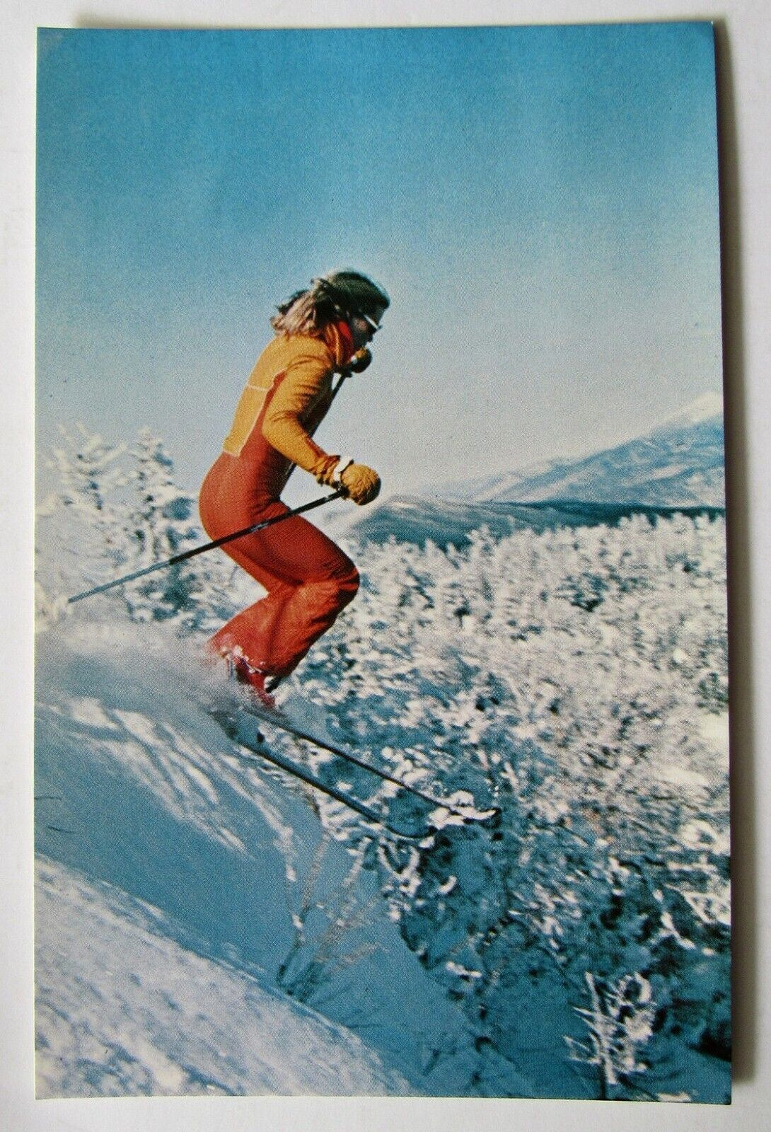Vermont Sugarbush North Resort Waitsfield Ski Morning Powder Snow Postcard