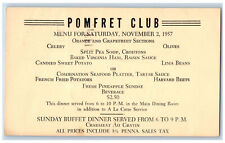 Easton Pennsylvania PA Postal Card Pomfret Club Orange & Grapefruit Section 1957 picture