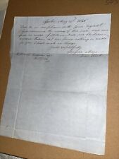 1848 Groton Town Clerk Letter to Famous Hartford Genealogist: Genealogy Request picture