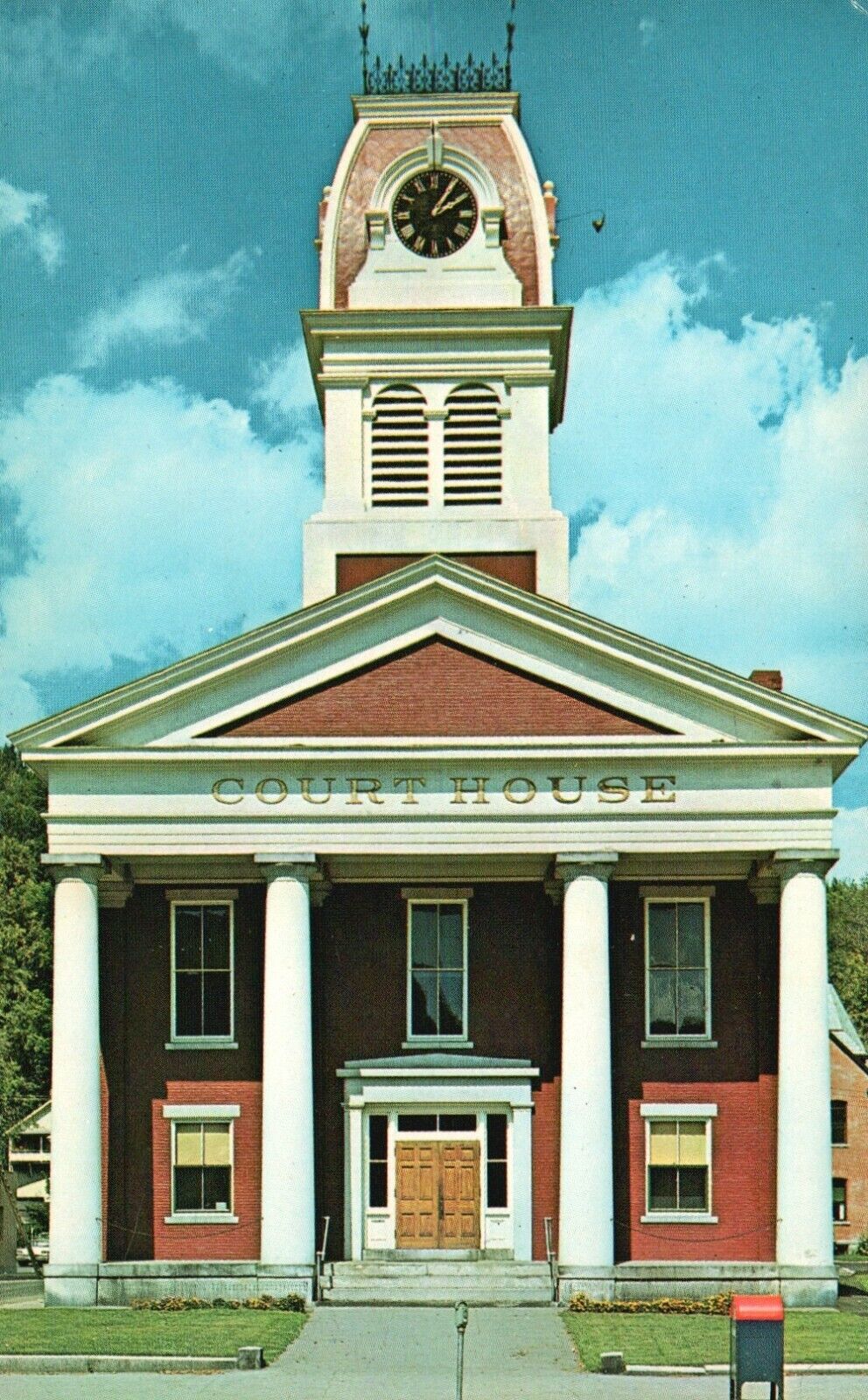 Montpelier, VT, Court House, State Street, Chrome Vintage Postcard a5793