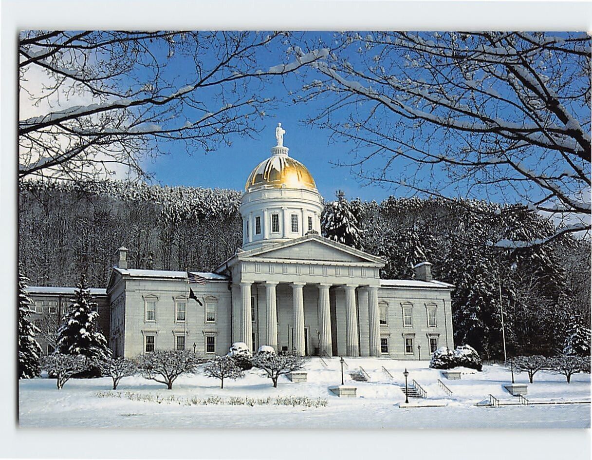 Postcard State House Montpelier Vermont USA