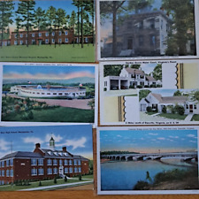 Lot of 6  DANVILLE & MARTINVILLE VIRGINIA   Old VA Postcards    ca.1930's-1950's picture
