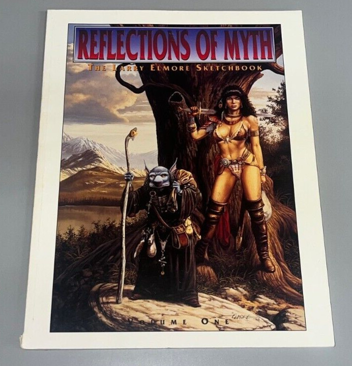 Reflections Of Myth Larry Elmore Sketch Book Vol 1 1993 Dragonlance TSR D&D