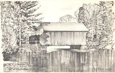 Dummerston Covered Bridge, Old Sturbridge Village, Massachusetts Postcard picture
