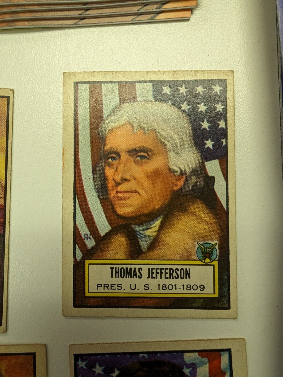 Topps Look n See Thomas Jefferson #3 Ex-EXMT