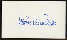 Marie Windsor d2000 signed autograph auto 3x5 Cut American Actress Force of Evil picture