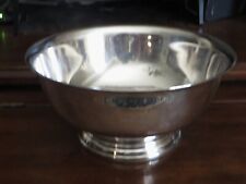 Paul Revere Style Silver Plate Footed Bowl, 4 x 2.5