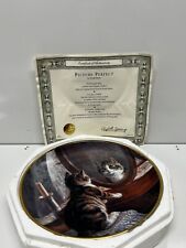 Franklin Mint Collectors Plate 1991 Picture Perfect by Frank Paton Mirror Kitten picture