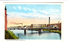 STATE STREET BRIDGE, BELVIDERE, ILLINOIS - 1915 Postcard picture