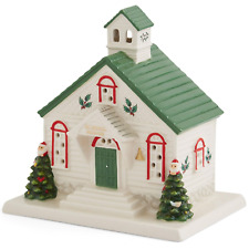 Spode Christmas Tree Village School House LED Figurine | Christmas Decoration... picture
