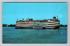 Louisiana LA-Louisiana, Steamer President Cruising Mississippi, Vintage Postcard picture