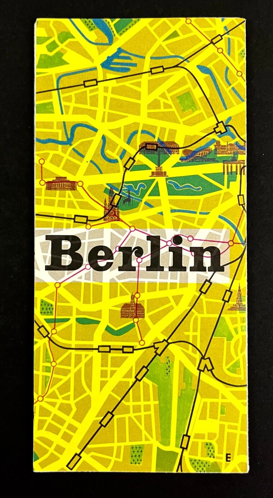 1960s Berlin Germany Tourist Guide Recreation City Map Vintage Travel Brochure