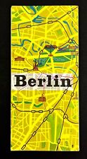 1960s Berlin Germany Tourist Guide Recreation City Map Vintage Travel Brochure picture