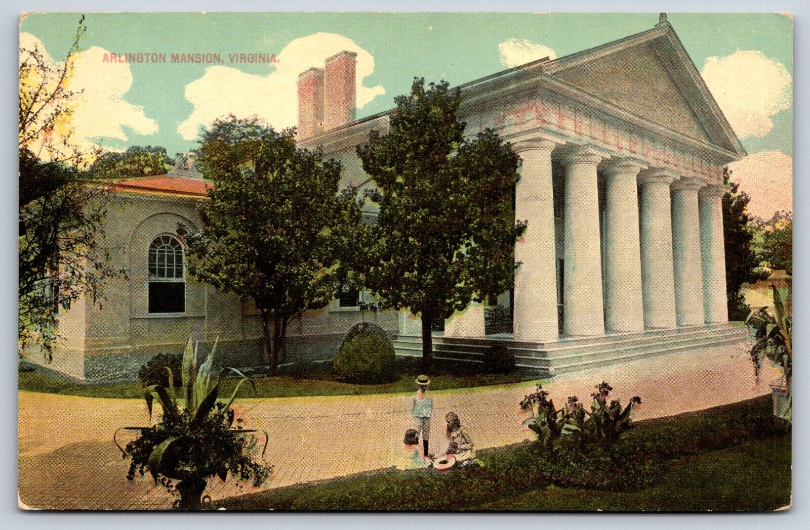 Arlington Mansion, Virgina Vintage Postcard