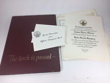 Lyndon Johhson Inauguration Invitation Complete & The Torch Is Passed On Book picture