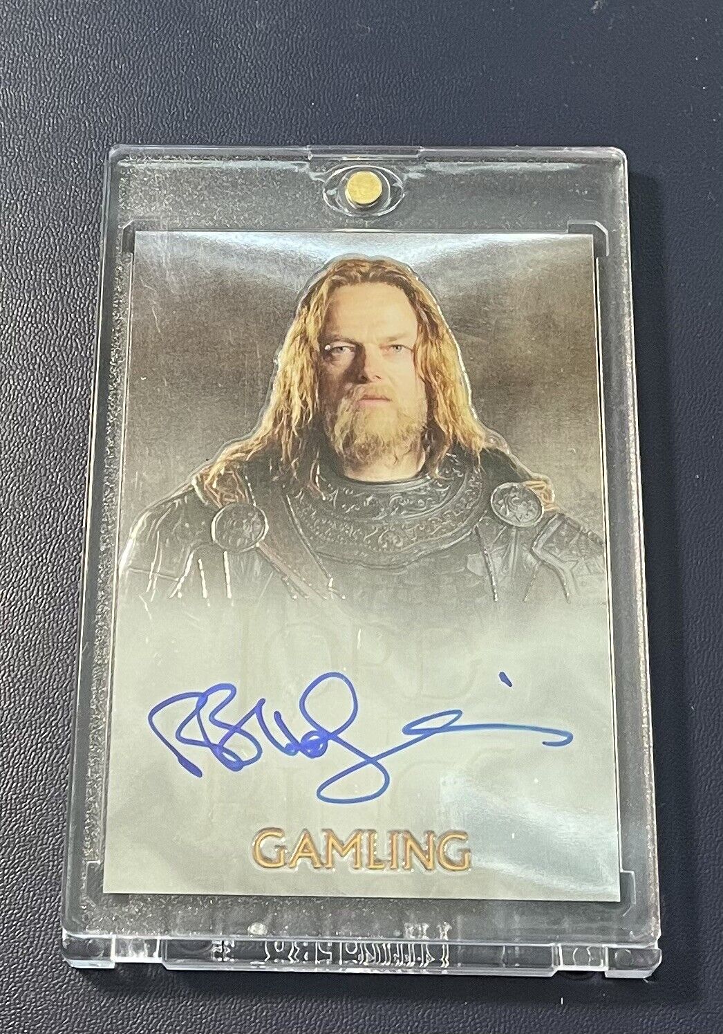 Bruce Hopkins Lord of the rings auto autograph signed gamling Topps Chrome