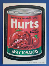 73 WACKY PACKAGES SERIES 2 WHITE BACK HURTS PASTY TOMATOES  @@ RED LUDLOW @@ picture