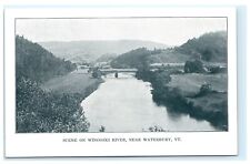 Scene on Winooski River Waterbury VT Vermont UDB Postcard E1 picture