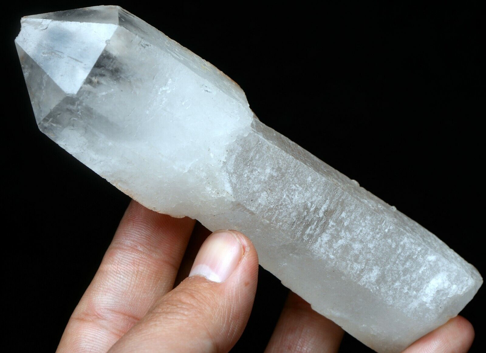 261g New Rare NATURAL Clear Scepter Quartz Crystal Mineral Specimen