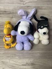 Vintage Peanuts Snoopy & Woodstock Plush Toy Lot - Hallmark Irwin Some Wear picture
