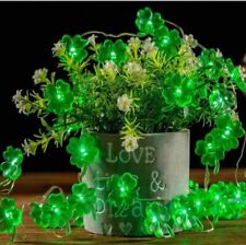 St Patrick's Day Decoration Lights, Four-Leaf Irish Lucky Clove Shamrock Lights picture
