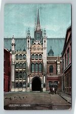 London, Guildhall, Vintage England Postcard picture