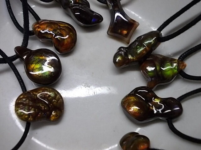fire agate super  gem  pendents ready for wear slaughter MT arizona 8 pendents