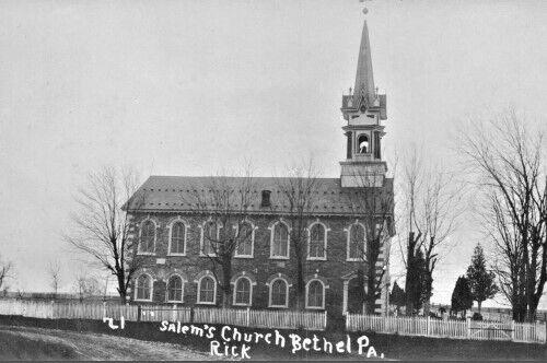 Salems Church Bethel Pennsylvania PA Reprint