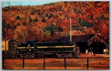 Postcard Rutland 205 Railway Alco DRS-6C Bartonsville VT Fall Colors TR04 picture