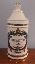 Vintage Johnson & Johnson Erythroxylon Coca Cocaine Apothecary Jar w/ lid picture