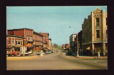 POSTCARD : VERMONT - BARRE VT - MAIN STREET VIEW - OLD CARS SHOPPING CENTER picture