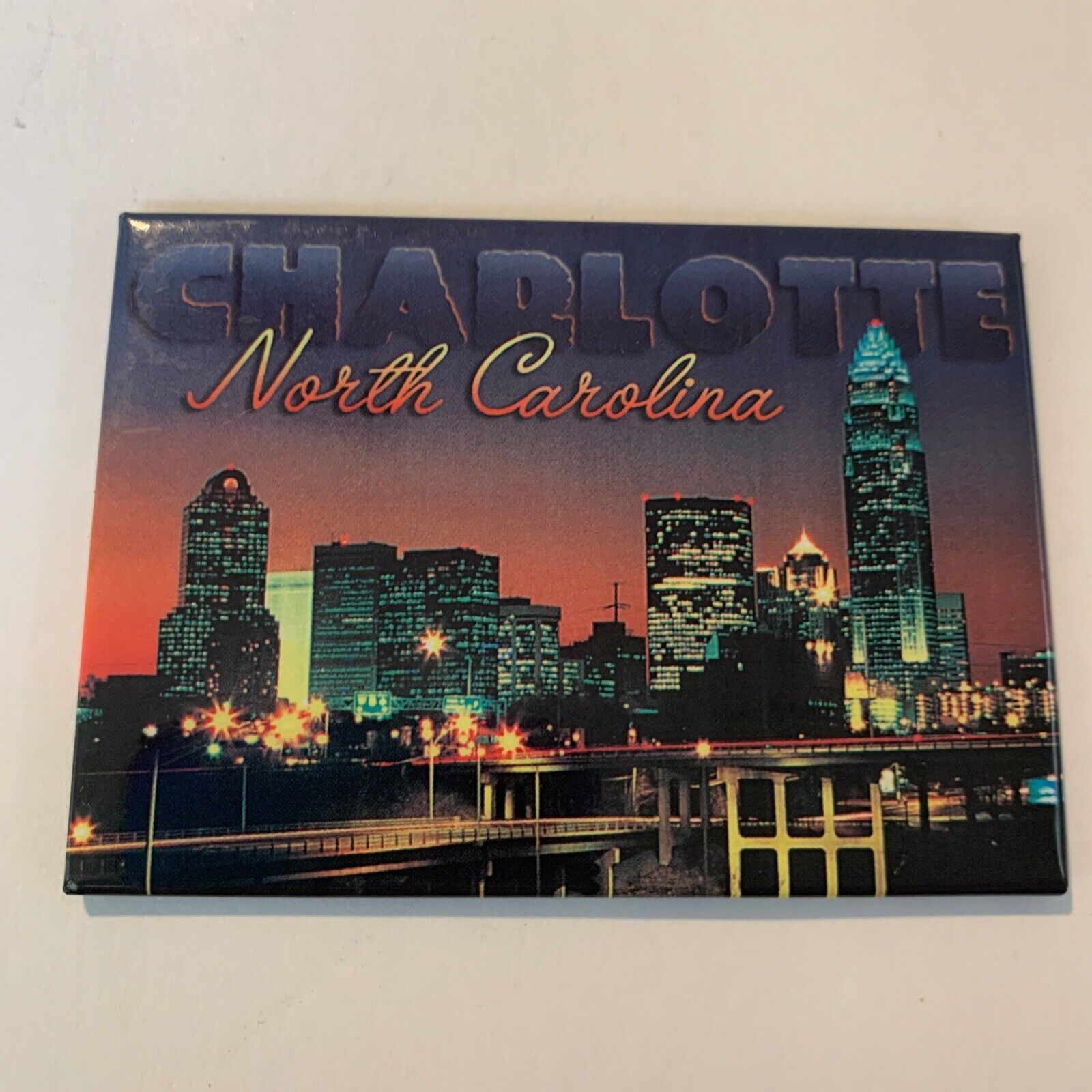 Souvenir Magnet | Charlotte North Carolina Nightscape
