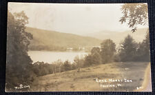 vintage real photo postcard Lake Morey Inn golf course Fairlee Vermont RPPC VT picture