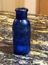 VTG Bromo-Seltzer Cobalt Blue Bottle Emerson Drug Co. Baltimore Md. 4 inch picture