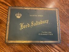 Lord Salisbury Turkish Cigarettes Metal Tin- Vintage picture