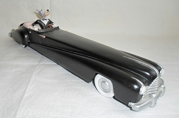 Extremely Rare Tex Avery Driving Long Roadster Black Demons Merveilles Statue