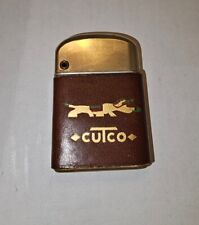 Vintage BOWERS Sure Fire LIGHTER - In Cutco Leather Wrap - Believed Unused Look picture