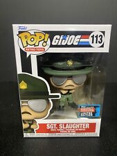 FUNKO POP  SGT SLAUGHTER 113 2022 FALL CONVENTION LIMITED EDITION GI JOE Q02 picture