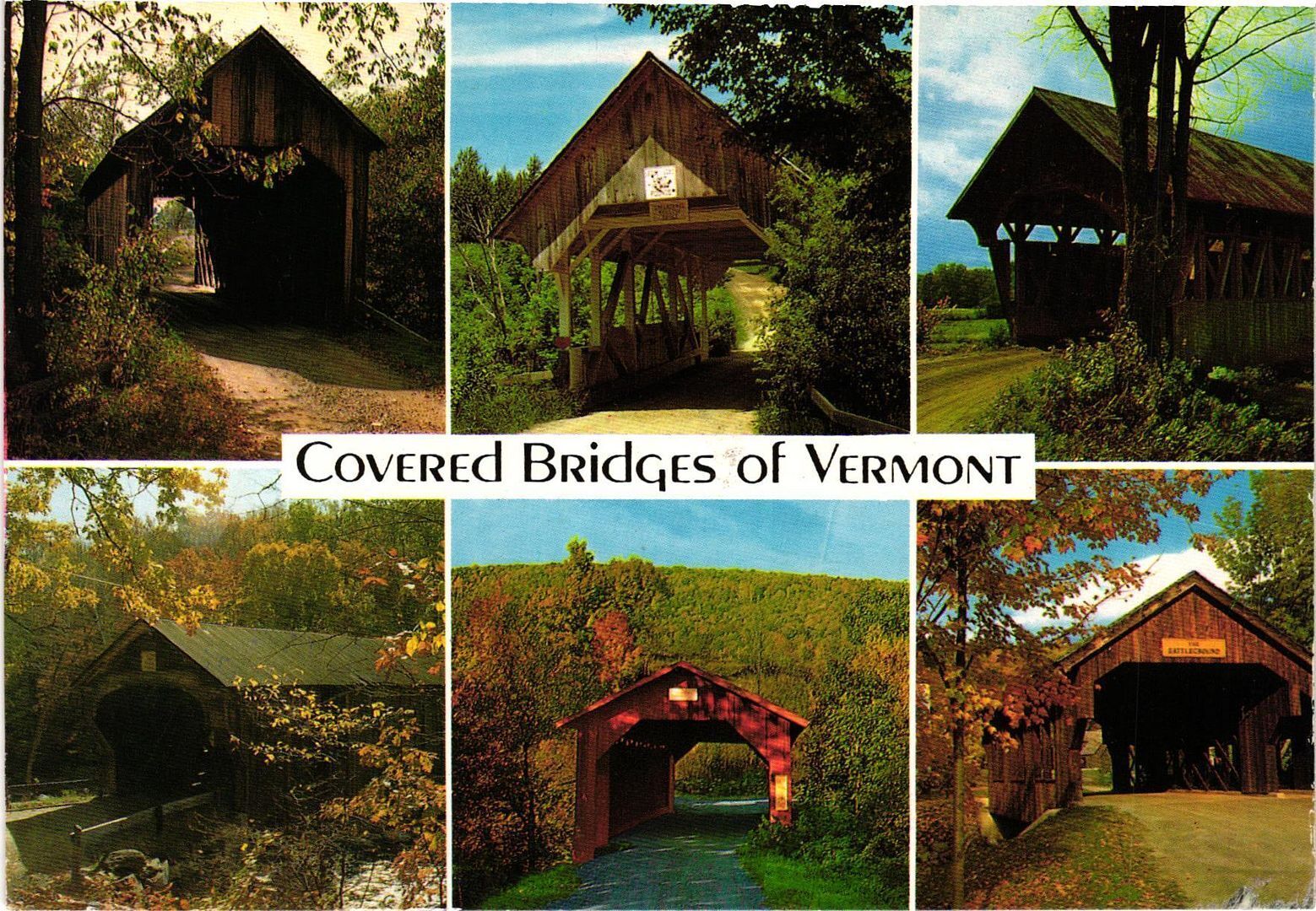 Vintage Postcard 4x6- HALPIN BRIDGE, GREENBANKS HOLLOW BRIDGE, LOWER BRIDGE, DOW