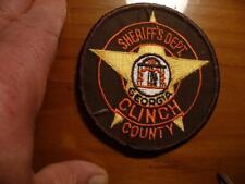 Vintage Clinch County Sheriff Dept. Georgia Patch Pristine Mint SKU# 22178 picture